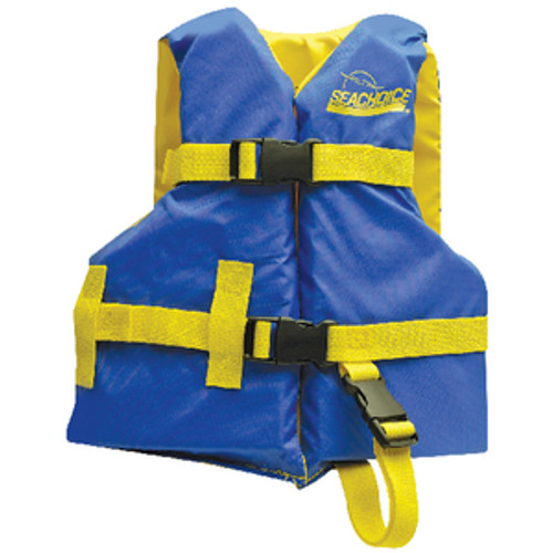 Seachoice Blue and Yellow Child Sized Type III PFD Safety, Life & Ski Vest for Boats