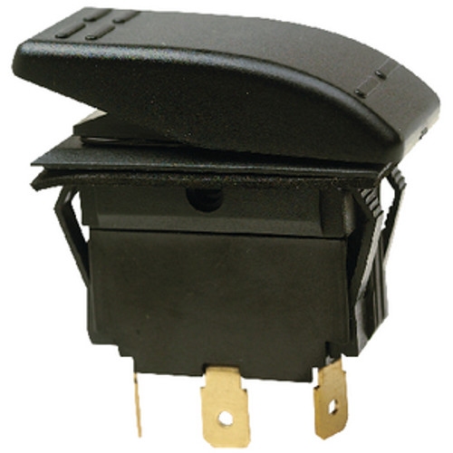 Black DPDT 3 Position On / Off / On Rocker Switch for Boats