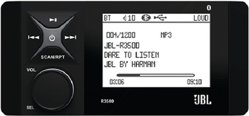 InfinityÂ® Marine Stereos R3500 MARINE STEREO MARINE - Size: 6.42" W x 2.5" H x 4"L