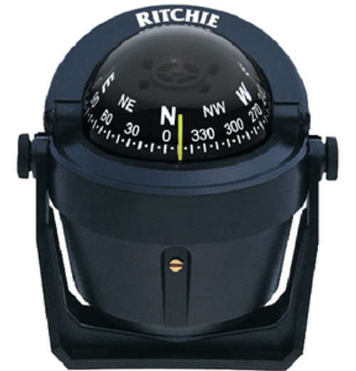 RITCHIEÂ® Navigation - Explorerâ„¢ Compass - Mount: Bracket Color: Black Light: Green