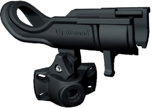 AttwoodÂ® - Heavy Duty Adjustable Rod Holder With Combo Mount - ï»¿Black Color ï»¿