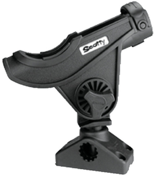 SCOTTYÂ® - BAIT CASTER/SPINNING ROD HOLDER - Color: Black Mount: Side/Deck