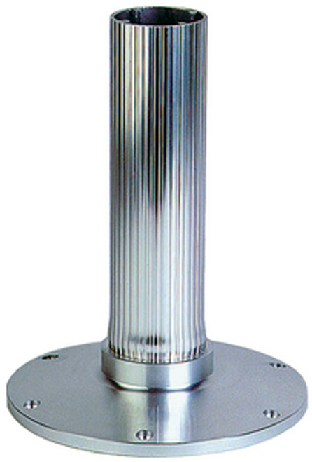GARELICKÂ® - 2â…ž" FIXED HEIGHT PEDESTAL - RIBBED SERIES - Height: 12" Finish: Anodized