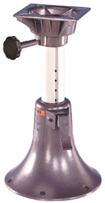 SPRINGFIELD - ADJUSTABLE BELL PEDESTAL & SEAT BASE -  Height: 13"-17" Finish: Anodized ABYC: B