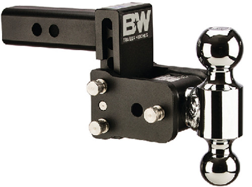 B&W - TOW & STOW - RECEIVER HITCH - ï»¿Description:ï»¿ Dual Ball ï»¿Receiver:ï»¿ 2" ï»¿Rise:ï»¿ 3.5" ï»¿Drop:ï»¿ 3" Model 6