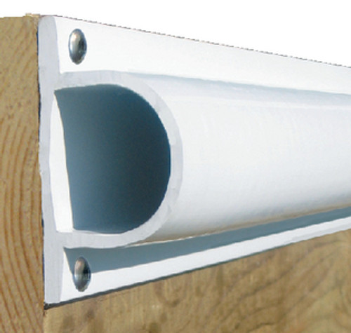 DOCK EDGE - HEAVY DUTY COMMERCIAL GRADE PROFILE - Description: Heavy D Profile Size: 3-5/16" x 8' Color: White Case: 3