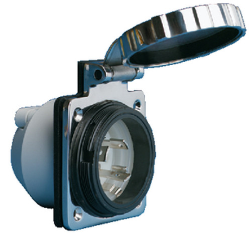 MARINCOÂ®  - STAINLESS STEEL POWER INLET - Rating: 30A 125V