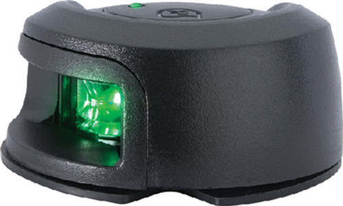 attwoodÂ® - LIGHTARMORâ„¢ LED DECK MOUNT SIDE LIGHT - Type: Starboard Lens: Green Housing: Black Composite Visibility: 2 nm