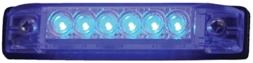 TH MARINE - SLIM LINE LED UTILITY STRIP LIGHTS - Length: 4" LEDs: 6 Blue