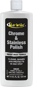 Star briteÂ® - CHROME & STAINLESS STEEL POLISH - Size: 8 oz.