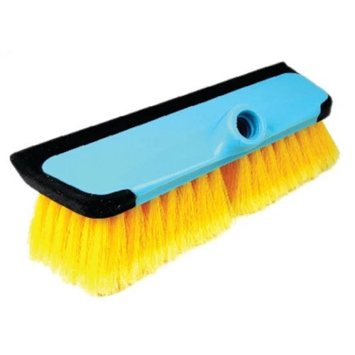 Seachoice 10 Inch Soft Bristle Brush with Water Blade for Standard Handles