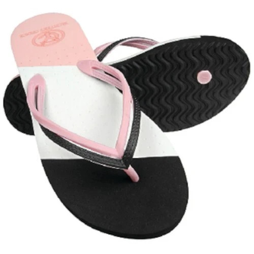 Pink, Black and White Yachter's Choice Floating Women's X Large Sandals for Boat