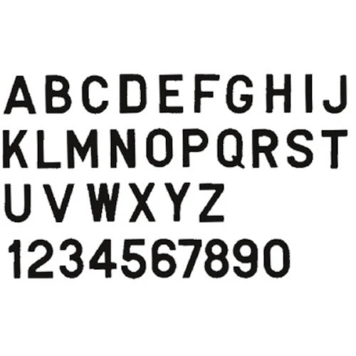 10 Pack of 3 Inch Solid Black Gothic Number "5" for Boats and More