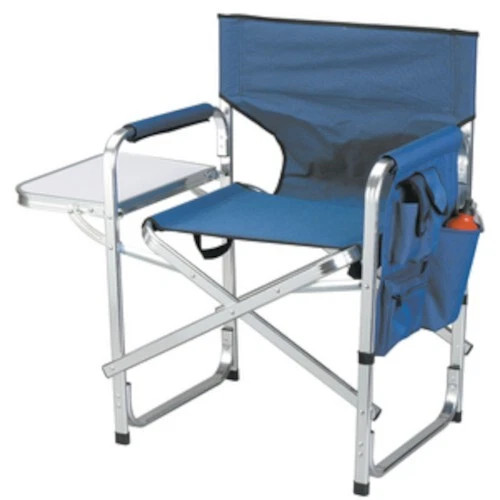 Ming's Mark Stylish Full-Back Camping Folding Director's Chair - Blue