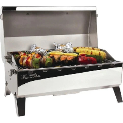 Kuuma Stow N' Go 160 Stainless Steel Gas Grill With Thermostat and Igniter