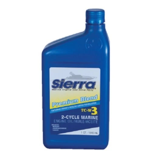 Sierra Premium Blend TC-W3 2-Cycle Marine Outboard Engine Oil - Quart