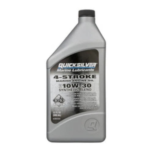 Quicksilver 4-Stroke FC-W Synthetic Blend 10W-30 Marine Engine Oil - Quart