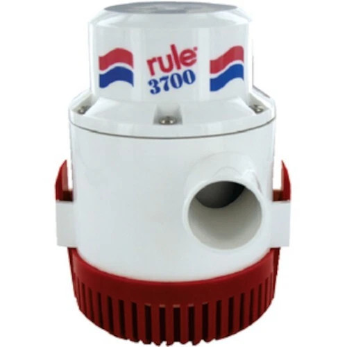 Rule High Capacity 3700 GPH Bilge Pump Standard Series, 1-1/2" Hose - 12V