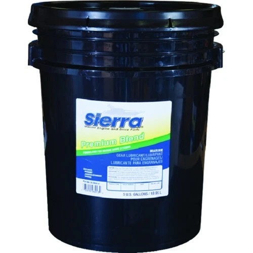 Sierra Marine Premium Lower Unit Gear Lube for Marine Drive Systems, 5 Gal.