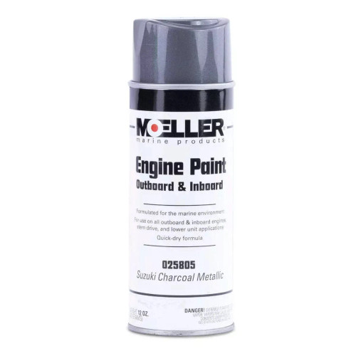 Moeller Charcoal Metallic Suzuki Engine Paint - 12 oz Aerosol Spray