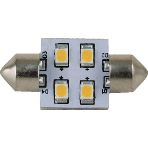 Scandvik 31mm Festoon 4 LED Replacement Bulb - Cool White - 65 Lumens