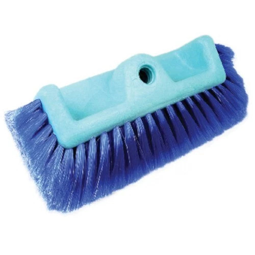 Seachoice 10 Inch Blue Poly Brush with Side Bristles - Extra Soft Bristles