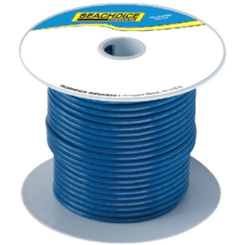 Seachoice 10 Guage Tinned Copper Marine Wire, Dark Blue - 100 Foot Roll