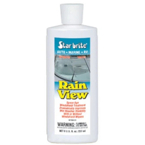 Star Brite Rain View Windshield Water Repellent for Auto, Marine, and RV - 8 oz