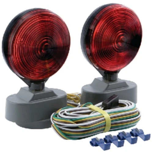 Optrinics Magnet Mount Towing Trailer Light Kit - Includes 20ft Wiring Harness