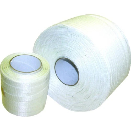 Shrinkwrap 3/4 Inch x 2100 Ft Cross Woven Strap for Boats - White
