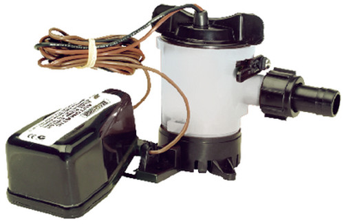 500 GPH Electric Submersible Bilge Pump with Automatic Float Switch