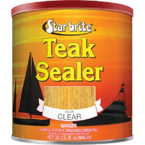 Star Brite Teak Sealer - Long Lasting No-Drip Clear Formula, 32 oz.