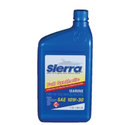 Sierra 4-Stroke Full Synthetic Marine Outboard Engine Oil 10W-30 - Quart