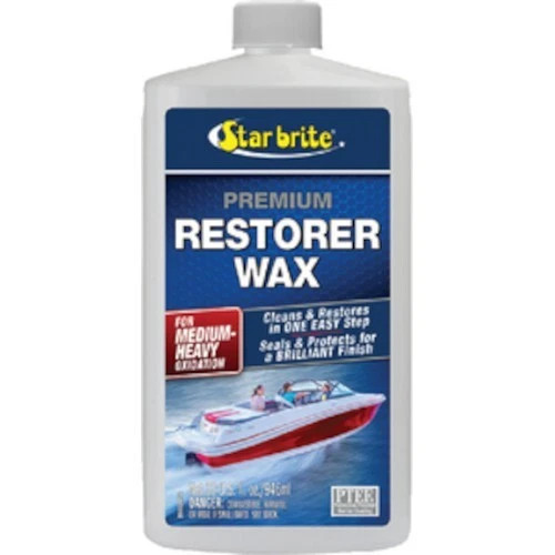 Star Brite Premium Restorer Wax for Boats - Cleans & Restores - 16 oz.