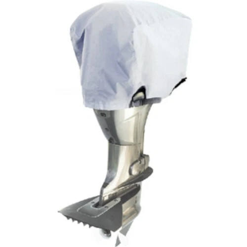 Seachoice Marine-Grade Outboard Motor Cover for 25 hp Outboards - White