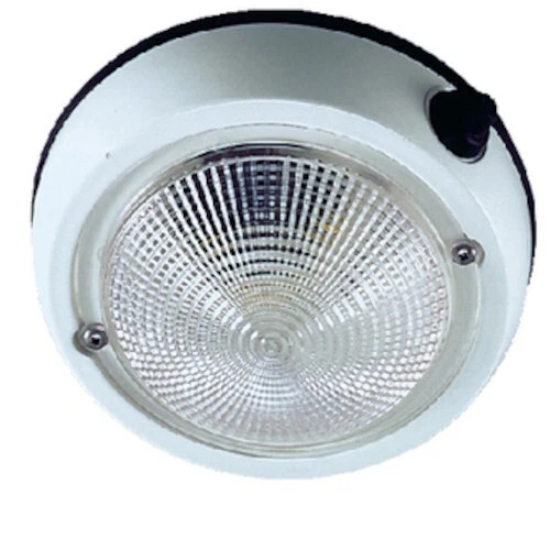 Perko 5 Inch Diameter Exterior Surface Mount Dome Light for Boats