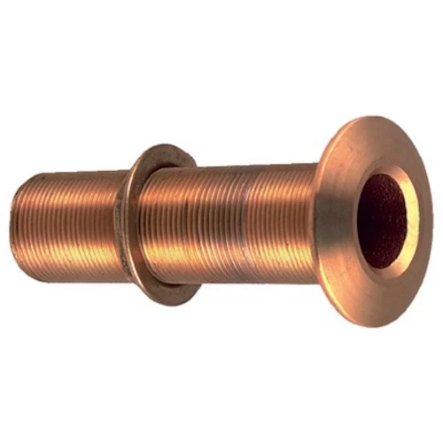 Perko Cast Bronze Flanged Extra Long Thru-Hull Connector with Nut - 2 Inch