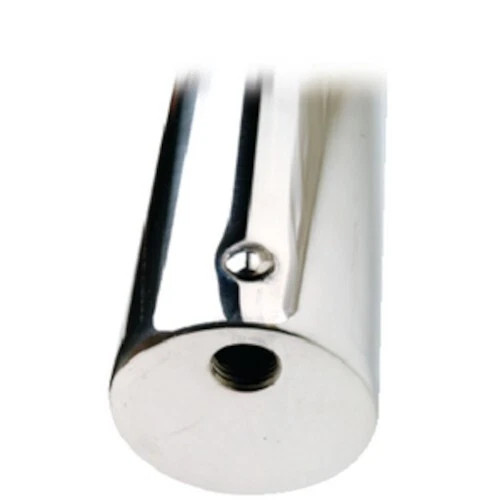 Attwood Marine Stainless Steel Flush Mount Black Closed End Rod Holder,30-Degree