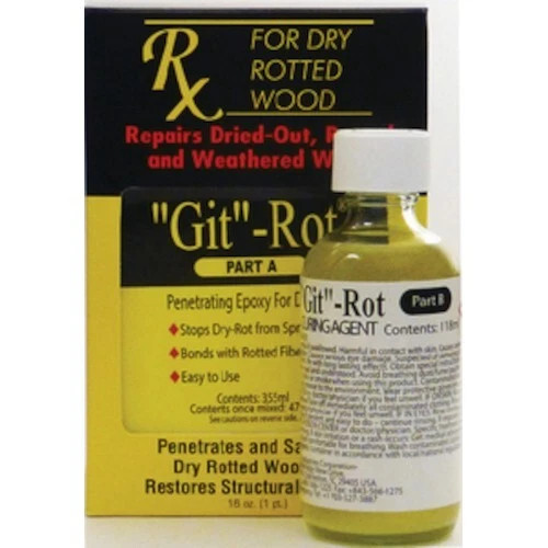 Git-Rot BoatLIFE Penetrating Two-Part Epoxy Repair Kit for Dry Rot - Quart