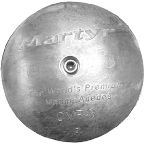 Martyr Zinc 5" Rudder & Trim Tab Anode with Allen Screw - Zinc for Salt Water