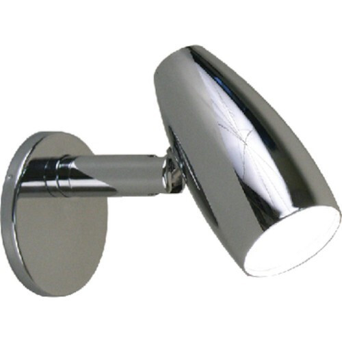 Scandvik Chrome Plated Brass Modern Style Warm Light LED Reading Light