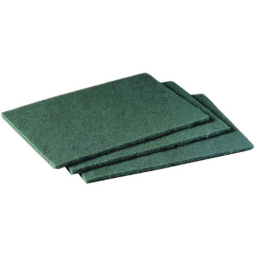 3M Scotch Brite 6" x 9" Heavy-Duty General Purpose Scouring Pads, Green - Medium