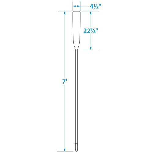 Seachoice Premium Varnished New Zealand Pine Wood Oar with Grip - 7ft Length