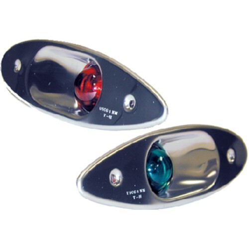 T-H Marine Shark Eye Navigation Lights, Stainless Housing - Starboard and Port
