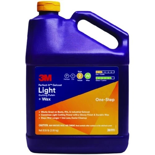 3M Perfect-It Gelcoat Light Cutting Compound/Wax for Boats - Gallon