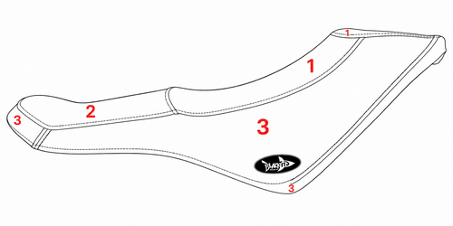 BlackTip Jetsports Custom Seat Cover for Sea-Doo Spark 2-UP ('24-CURRENT)