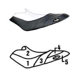 BlackTip Jetsports Custom Seat Cover for Sea-Doo RX Family 2000-2003