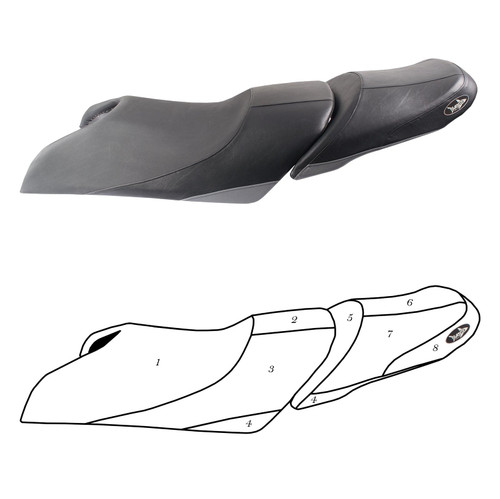 BlackTip Jetsports Custom Seat Cover for Yamaha WRunner VX VXS VX Deluxe 15-20