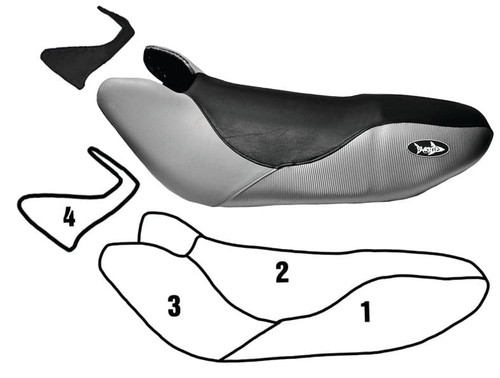 BlackTip Jetsports Custom Seat Cover for Kawasaki Ultra 150/Ultra 130 1999-2005