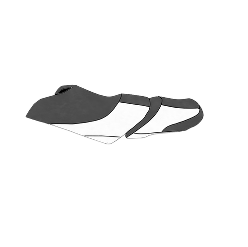 BlackTip Jetsports Seat Cover for Yamaha WaveRunner VX VXS VX Deluxe 2015-2020 (Dark Gray/White)